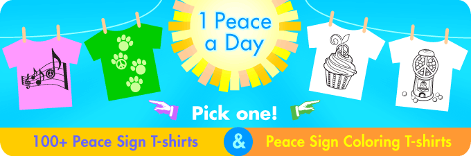 coloring pages of hearts and peace signs. Visit 1 peace a day.